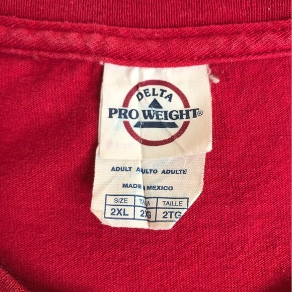 Delta Pro Weight Retro Florida State Garnet Gold Crew Neck T Shirt Men Size 2XL - Picture 6 of 13